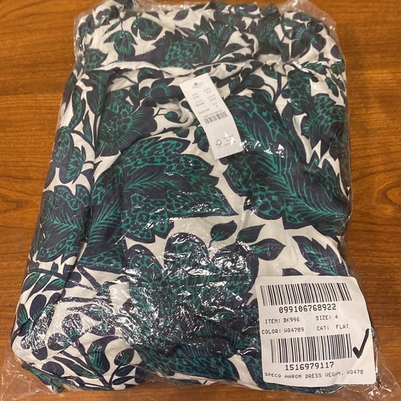 J Crew NWT Collection one-shoulder ruffle-hem dress in emerald floral BK996 - Picture 8 of 8